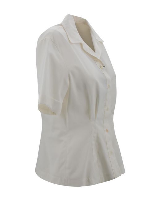 Weekend by Maxmara Gray Cotton Poplin Shirt