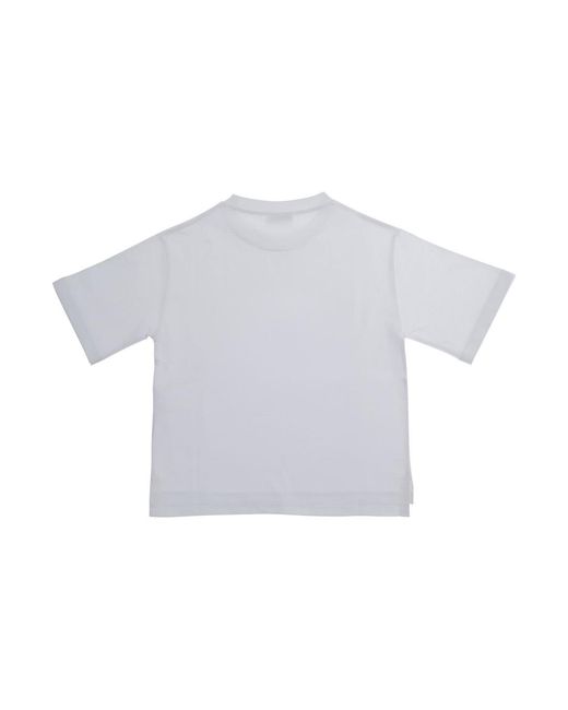 Gucci Gray Kids T-Shirt With Front Logo Cotton T-Shirts for men