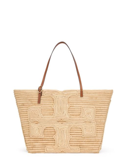 Tory Burch Natural Tote Bag Ella Raffia