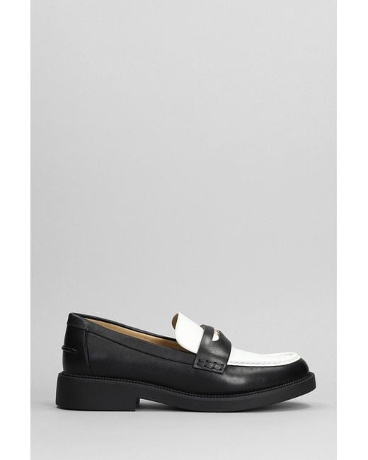 Michael Kors Gray Eden Loafer Loafers In Black Leather