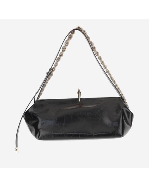 Benedetta Bruzziches Black Sophia Leather Bag Calfskin Shoulder
