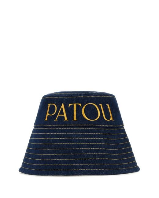 Patou Blue Dark Denim Hat