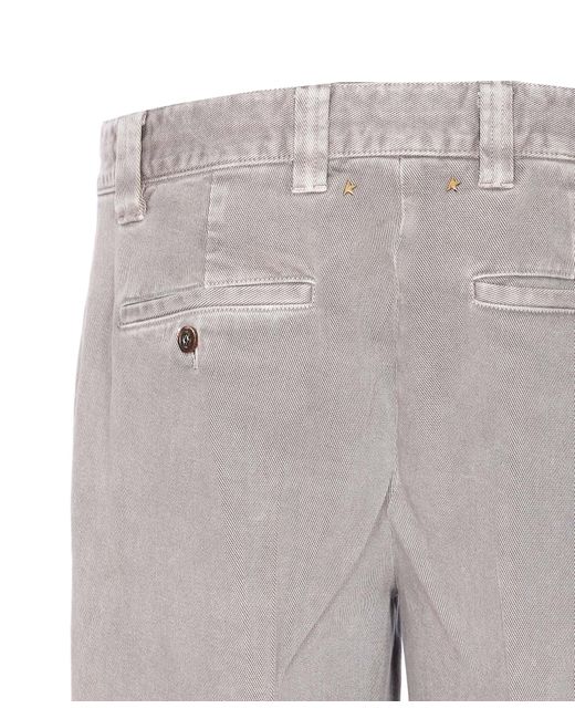 Golden Goose Deluxe Brand Gray Trousers for men