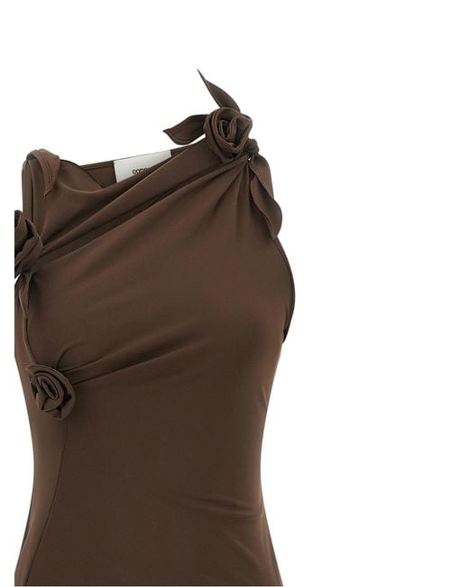 Coperni Brown Recycled Polyamide Long Dress