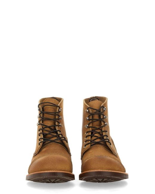 Red Wing Brown Boot Iron Ranger for men