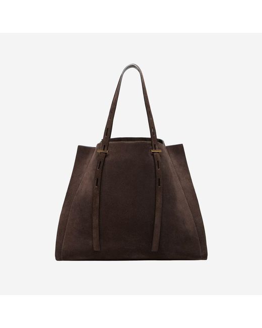 MINOBOSSI Brown Handbag Paula Suede Shoulder Bags