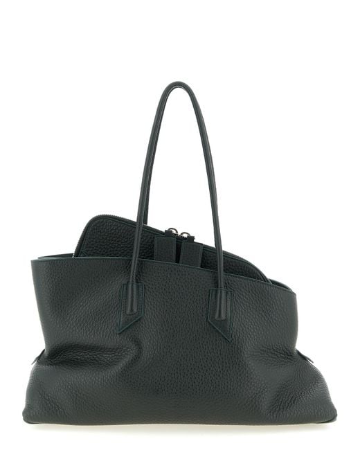 The Attico Black La Passeggiata Medium Shoulder Bags