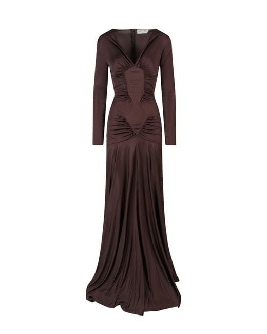 Saint Laurent Brown Dress