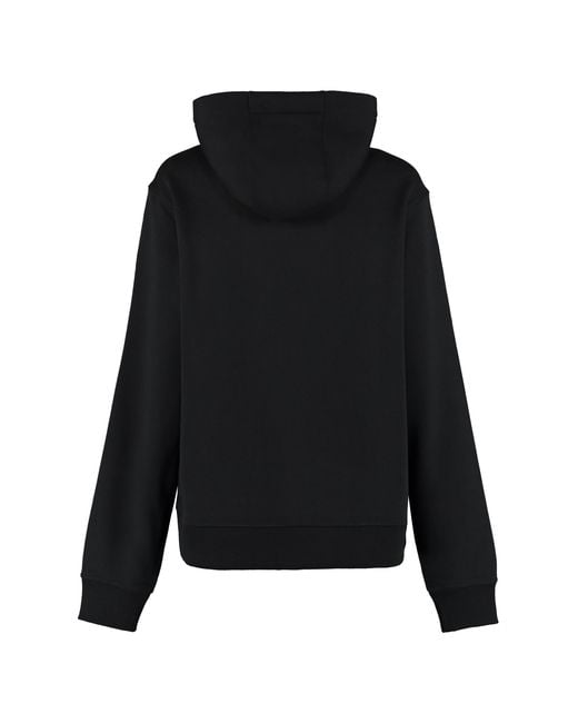 Burberry Black Printed Hoodie Cotton Hoodies