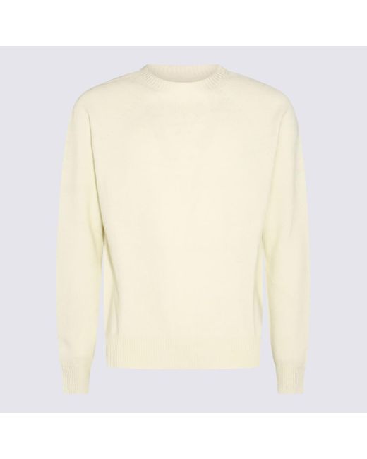 Jil Sander Natural Cashmere Sweater for men