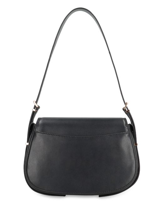 MICHAEL Michael Kors Black Leather Crossbody Bag Lydia Cow Hide Shoulder