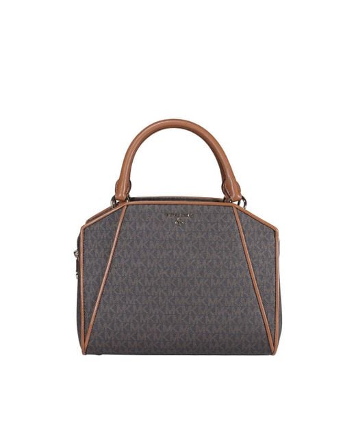 Michael Kors Cleo Monogram Tote Bag in Black Lyst UK