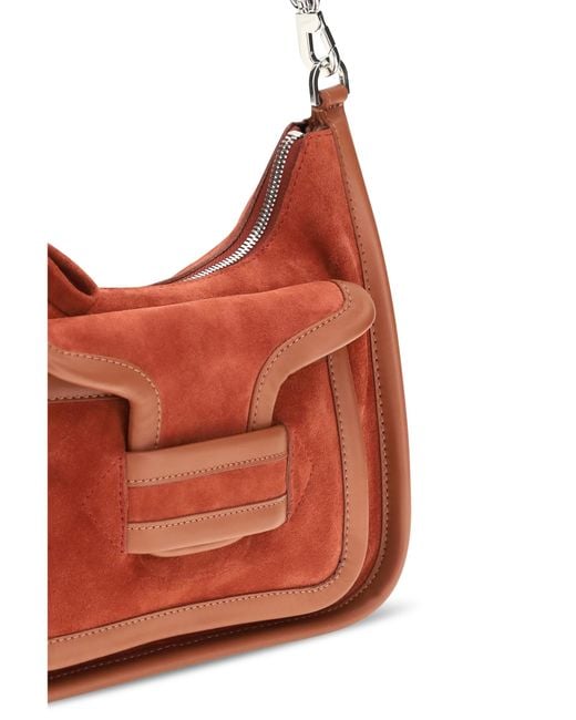 Pierre Hardy Red Shoulder Bag Alpha Day Miss Calf Leather