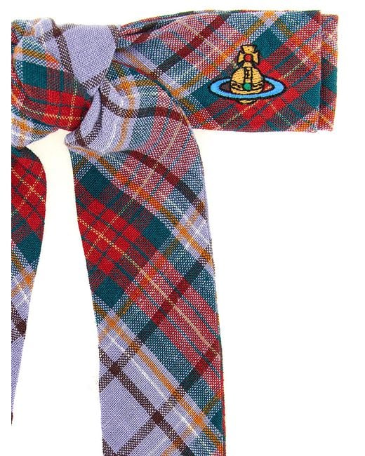 Vivienne Westwood Blue 'Rtw Tartan' Hair Clip