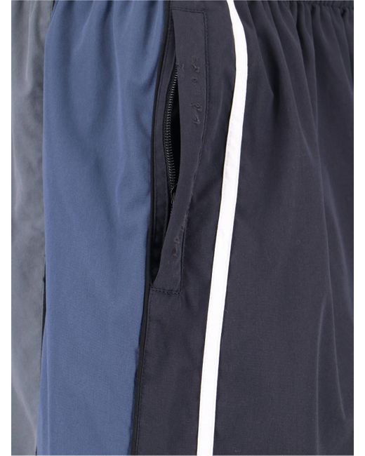 Balenciaga Blue Polyester Track Pants for men