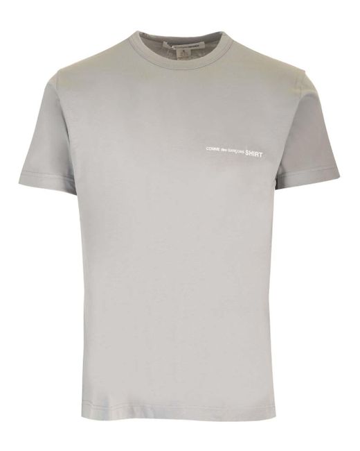 Comme des Garçons Gray Logo T-shirt for men