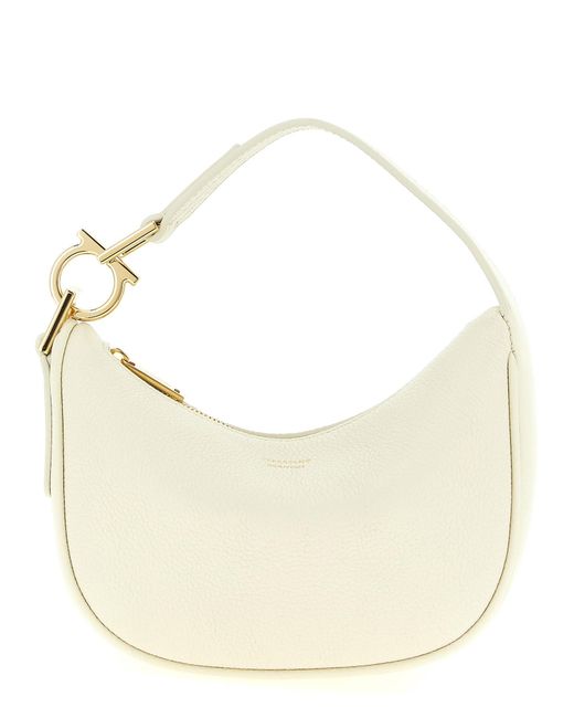 Ferragamo Natural 'Gancini' Handbag