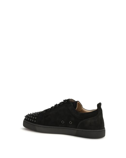 Christian Louboutin Black Louis Junior Spikes Sneakers for men