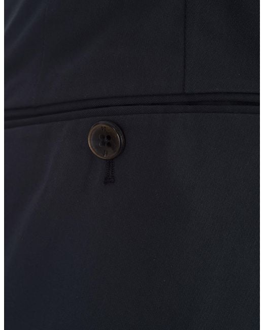 PT01 Blue Silkochino Trousers for men