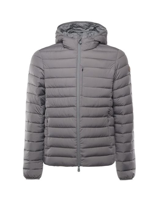 Save The Duck Gray Coats Recycled Polyester for men