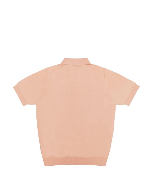 FILIPPO DE LAURENTIIS Pink Polo Shirt for men