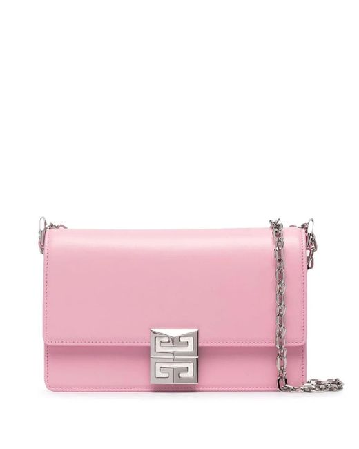 Givenchy Small 4g Bag In Pink Box Leather With Chain - Lyst