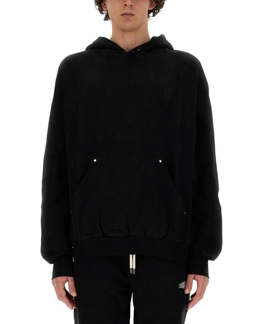 MOUTY Black Texas Sweatshirt Cotton Sweatshirts for men