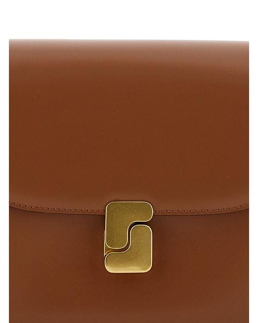 Soeur Brown Shoulder Bag Bellissima Mini Leather