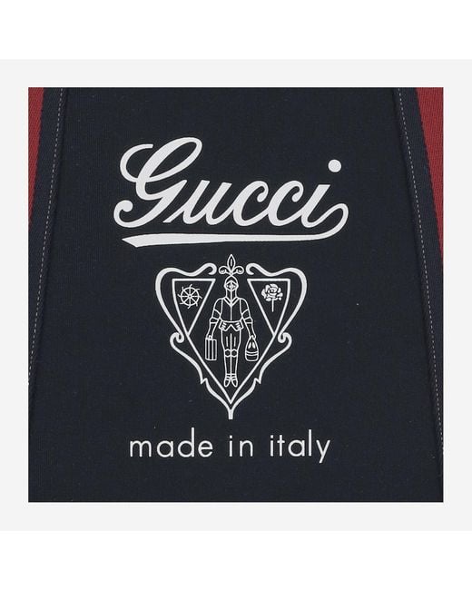 Gucci Black Printed Fabric Bag Cotton Shoulder for men