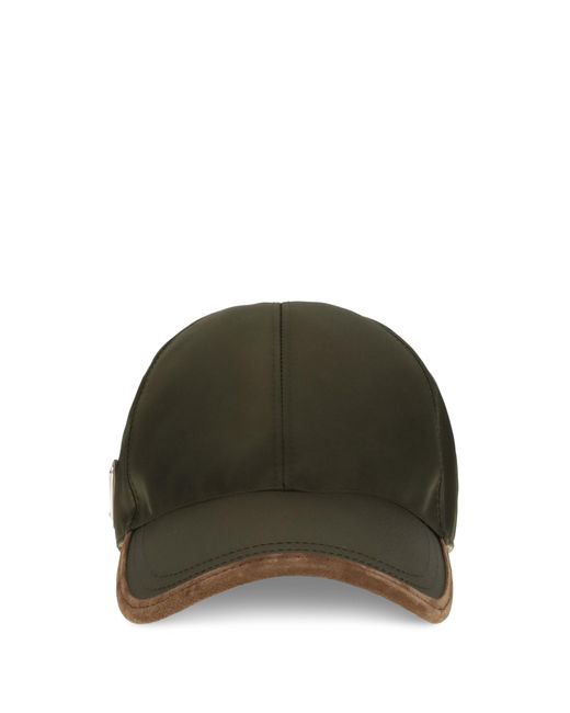 Prada Green Re-Nylon Baseball Hat for men
