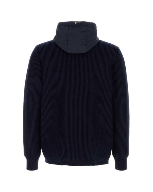Herno Blue Wool Jacket for men