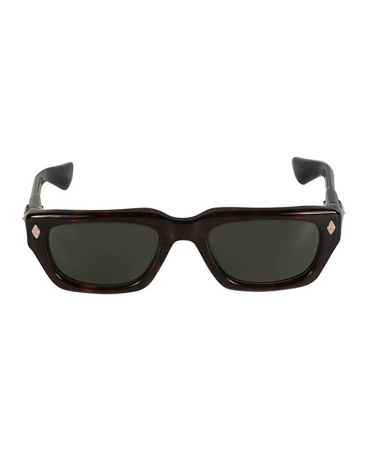 Chrome Hearts Black Rectangle Classic Sunglasses