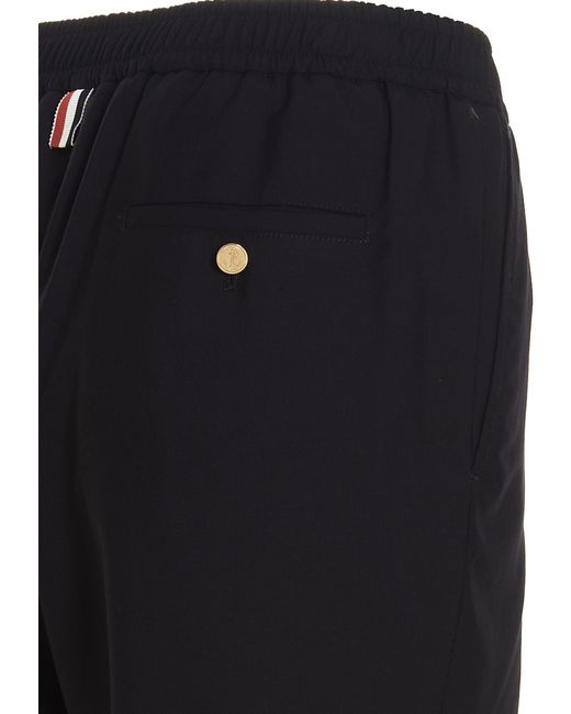 Thom Browne Black '4 Bar' Trousers for men