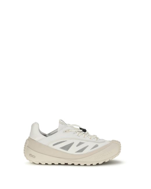 Moncler White Trailgrip Lp Sneakers