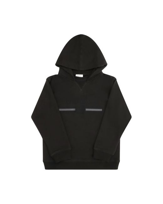 Gucci Black Cotton Hooded Sweatshirt With Print For Boy Sweatshirts for men