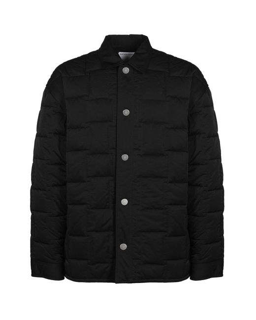 Bottega Veneta Black Intreccio Technical Jacket for men