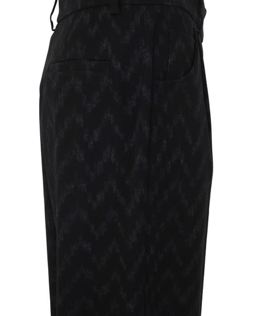 Giorgio Armani Black Regular Trousers Clothing