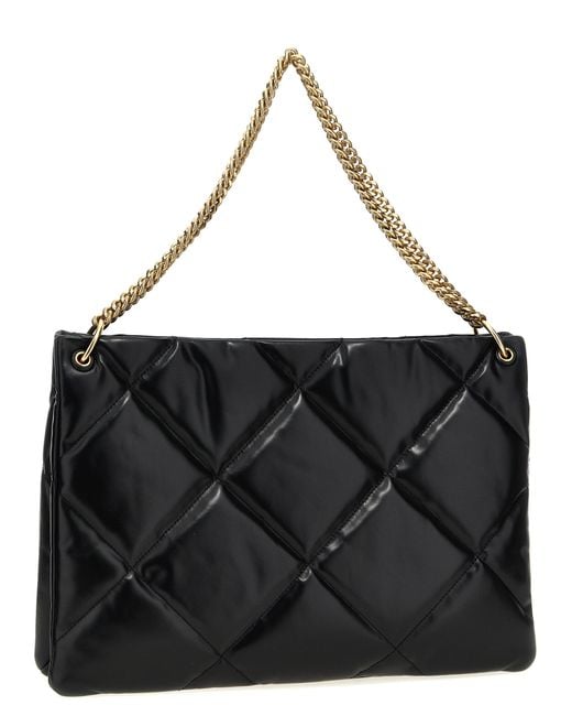 【関税込み】tory burch KIRA DIAMOND QUILT HOBO' SHOPPING BAG Tory Burch 'Kira Diamond Quilt Hobo' Shopping Bag in Black