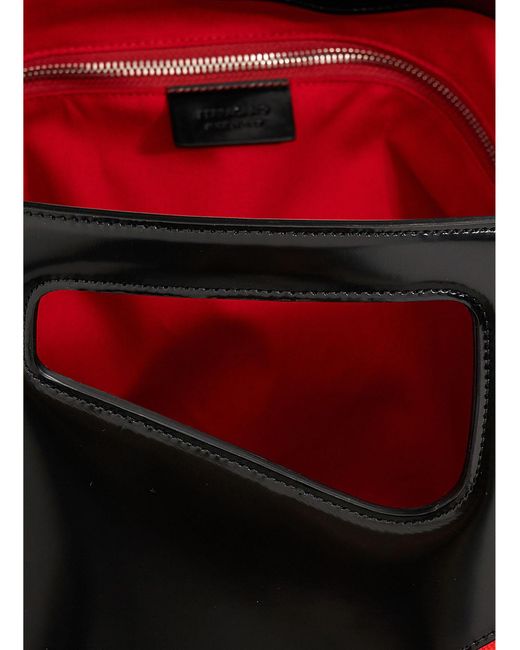 Ferragamo Red Borsa A Mano Cut Out Hand Bags for men