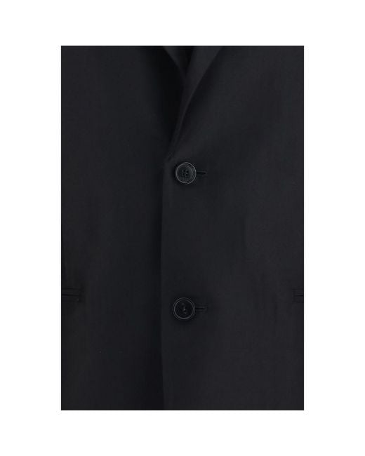 Gucci Blue Silk Jacket Clothing