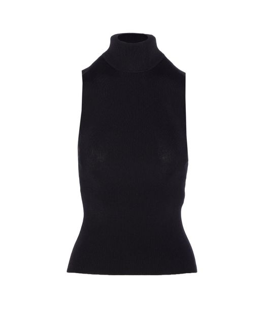 Khaite Black Benita Top