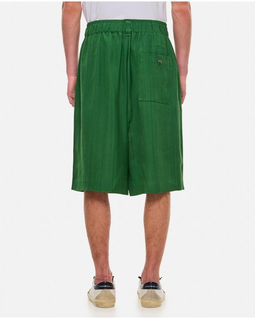 Jacquemus Green Juego Shorts for men
