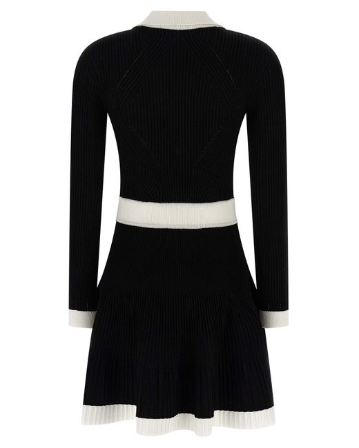 Balmain Black Two-Tone Dress