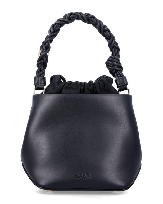 Ganni Black Bou Bucket Bag