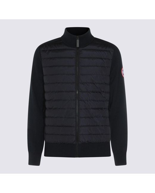 Canada Goose Black Dark Wool Knitwear for men