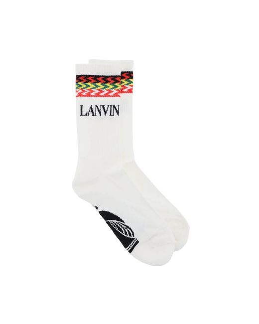 Lanvin White Kerb Socks
