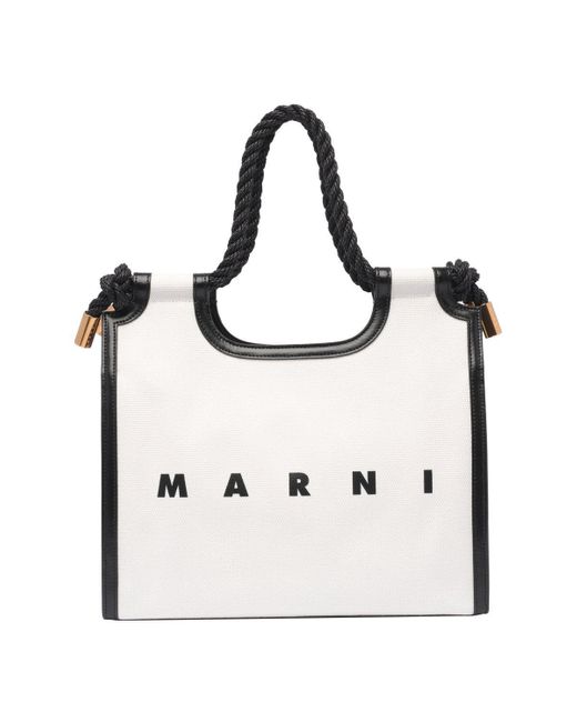 Marni White Marine Bags