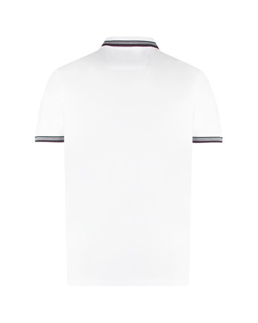 Boss White Cotton-Piqué Polo Shirt for men