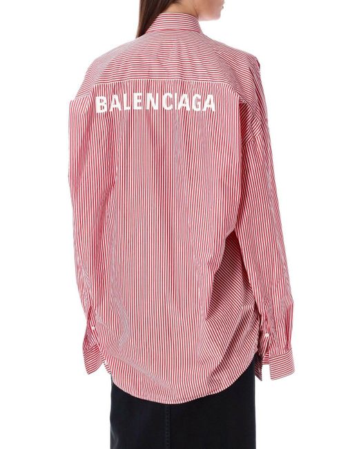 Balenciaga Pink Cocoon Logo Shirt