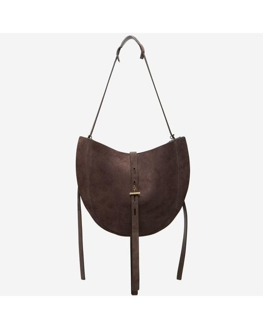 MINOBOSSI Brown Handbag Lizzie Suede Shoulder Bags
